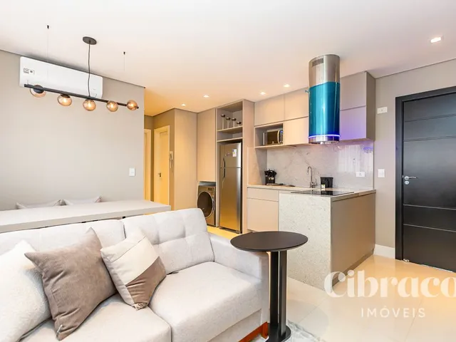 Apartamento 1 quarto e 2 banheiros, para alugar, no bairro São Francisco em Curitiba