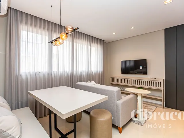 Apartamento 1 quarto e 2 banheiros, para alugar, no bairro São Francisco em Curitiba