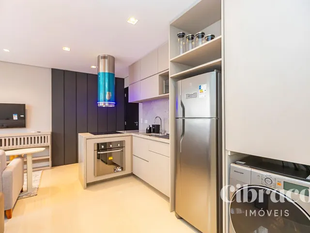 Apartamento 1 quarto e 2 banheiros, para alugar, no bairro São Francisco em Curitiba