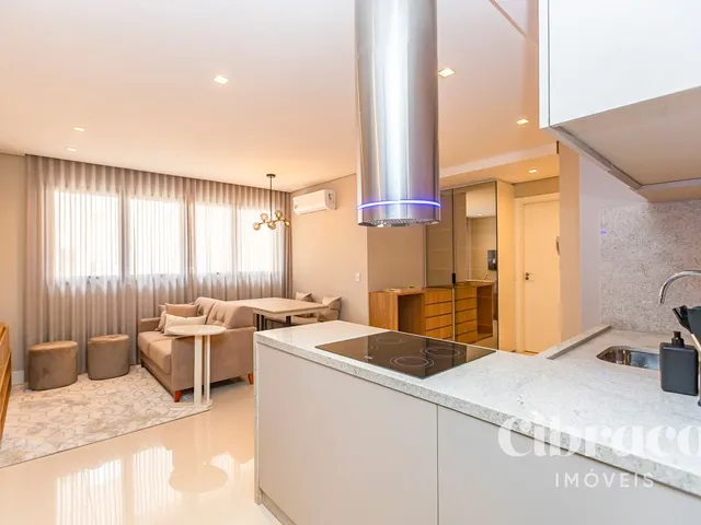 Apartamento 1 quarto e 2 banheiros, para alugar, no bairro São Francisco em Curitiba