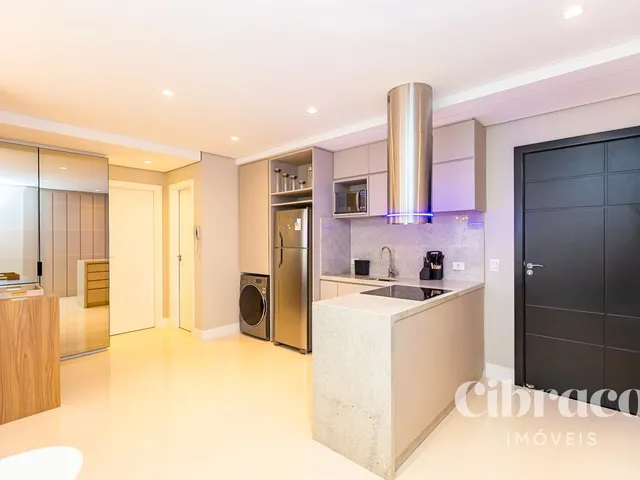 Apartamento 1 quarto e 2 banheiros, para alugar, no bairro São Francisco em Curitiba