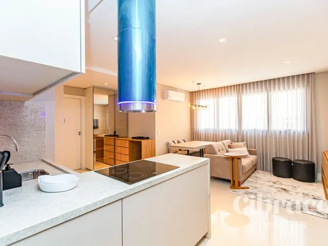 Apartamento 1 quarto e 2 banheiros, para alugar, no bairro São Francisco em Curitiba