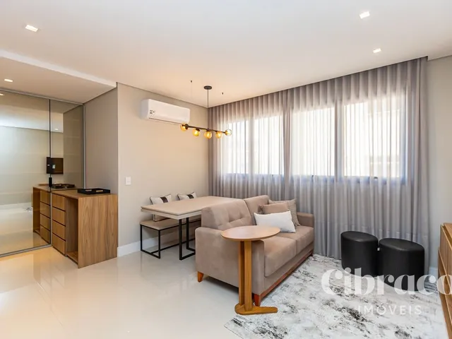 Apartamento 1 quarto e 2 banheiros, para alugar, no bairro São Francisco em Curitiba