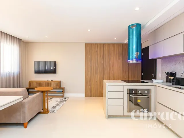 Apartamento 1 quarto e 2 banheiros, para alugar, no bairro São Francisco em Curitiba