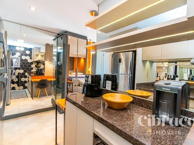Apartamento 1 quarto e 1 banheiro, para alugar, no bairro Rebouças em Curitiba