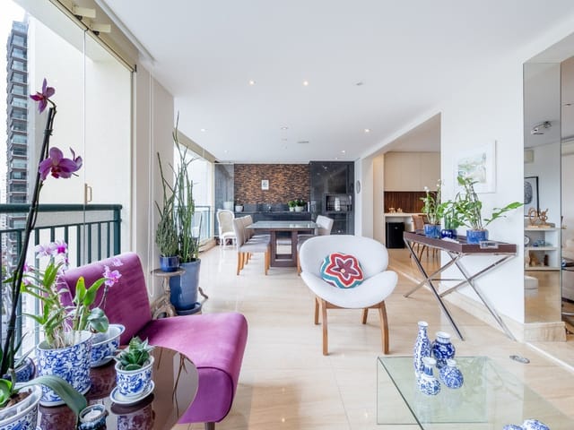 Foto do Apartamento - Apartamento à venda com 205m², 3 suítes e 4 vagas! Luxo e vista no Brooklin | Paulista Imóveis
