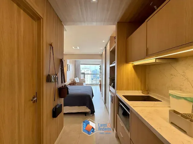 Apartamento com 31m² 1 quarto e 1 banheiro, à venda, no bairro Brooklin em São Paulo