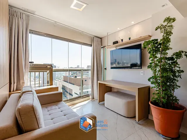 Apartamento com 31m² 1 quarto e 1 banheiro, à venda, no bairro Brooklin em São Paulo
