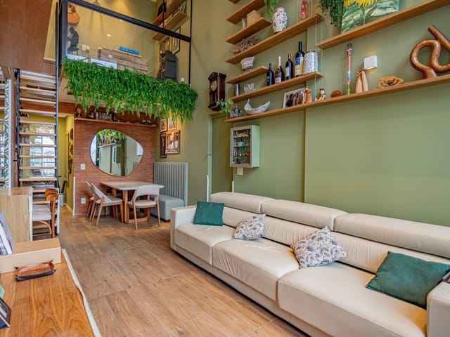 Foto do Apartamento - Vila Olímpia: Sofisticação com Pé-Direito Duplo + 2 Suítes + Escritório e Lazer de Resort | Paulista Imóveis