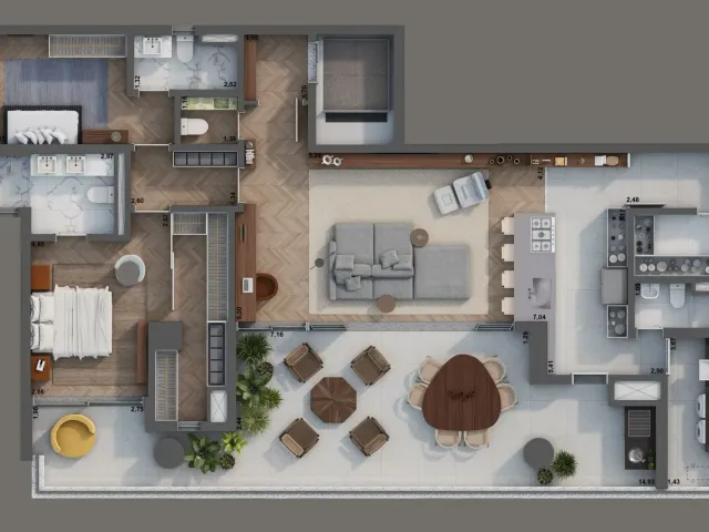 Apartamento com 177m² 3 quartos e 4 banheiros, à venda, no bairro Pinheiros em São Paulo