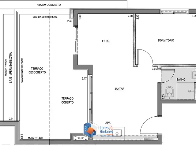Apartamento com 1200m² 1 quarto e 1 banheiro, à venda, no bairro Pinheiros em São Paulo