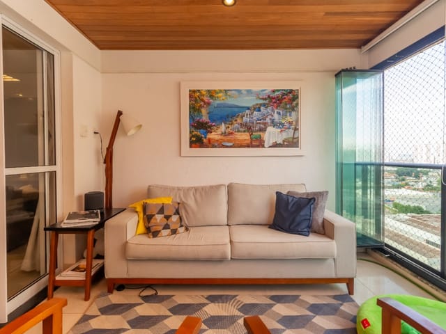 Foto do Apartamento - Apartamento moderno com varanda gourmet – 105m² - Lazer completo na Chácara Santo Antônio | Paulista Imóveis