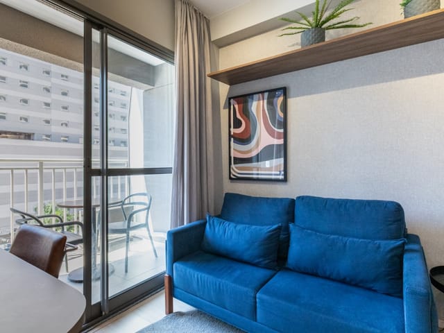 Foto do Apartamento - Apartamento à venda com 26m², 1 quarto, MOBILIADO na Vila Nova Conceição, São Paulo-SP | Paulista Imóveis