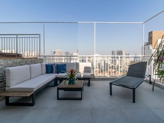 Foto do Apartamento - Cobertura Duplex com 3 Vagas e Vista Livre, Mobiliada com Jacuzzi no Brooklin | Paulista Imóveis