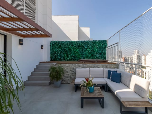 Foto do Apartamento - Cobertura Duplex com 3 Vagas e Vista Livre, Mobiliada com Jacuzzi no Brooklin | Paulista Imóveis