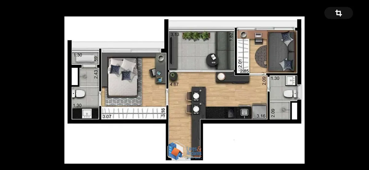 Apartamento, 2 quartos, 47 m² - Foto 14