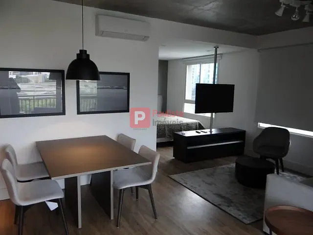 Apartamento 1 quarto e 2 banheiros, à venda ou para alugar, no bairro Brooklin em São Paulo