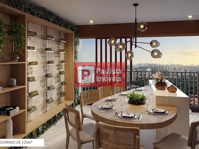 Apartamento com 150m² 3 quartos e 4 banheiros, à venda, no bairro Santo Amaro em São Paulo