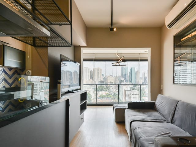 Foto do Apartamento - Alto Padrão na Vila Mariana | 48m² com Sofisticação + Studio com Vista Incrível e Lazer de Resort! | Paulista Imóveis