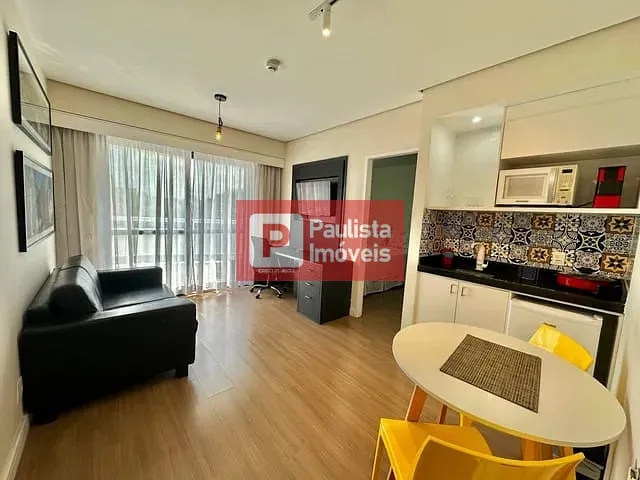 Apartamento 1 quarto e 1 banheiro, para alugar, no bairro Indianópolis em São Paulo