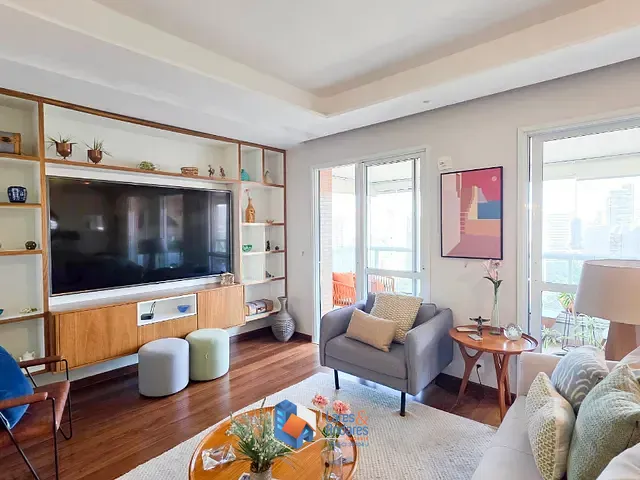 Apartamento com 130m² 3 quartos e 5 banheiros, à venda, no bairro Brooklin em São Paulo