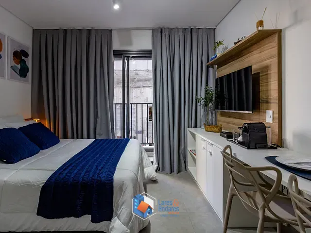 Apartamento com 23m² 1 quarto e 1 banheiro, à venda, no bairro Brooklin em São Paulo