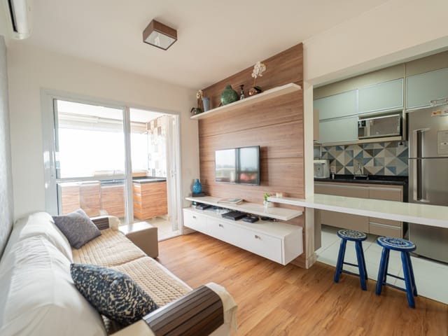 Foto do Apartamento - Apartamento Moderno, 76m², 2 Vagas e Depósito Privativo 2 Quartos e Lazer de Clube no Jardim Prudência! | Paulista Imóveis