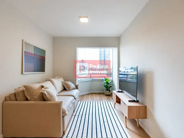 Apartamento com 60m² 1 quarto e 1 banheiro, à venda, no bairro Brooklin Novo em São Paulo