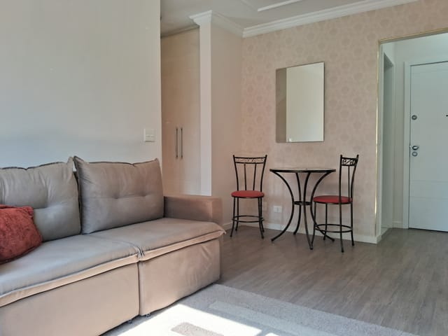 Foto do Apartamento - Apartamento para locação, 45 m², 1 quarto, sala, cozinha, banheiro, área de serviço, 1 vaga, Campo Belo, São Paulo, SP | Paulista Imóveis