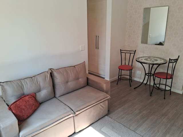 Foto do Apartamento - Apartamento para locação, 45 m², 1 quarto, sala, cozinha, banheiro, área de serviço, 1 vaga, Campo Belo, São Paulo, SP | Paulista Imóveis