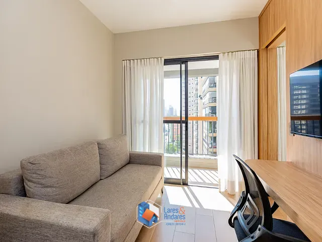 Apartamento com 28m² 1 quarto e 1 banheiro, à venda, no bairro Brooklin em São Paulo