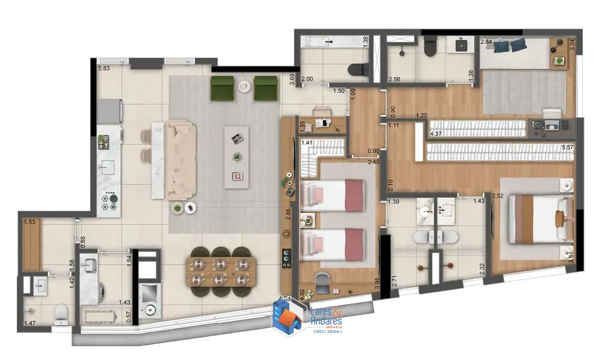 Apartamento, 2 quartos, 121 m² - Foto 26