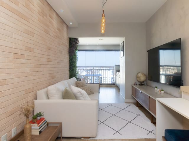 Foto do Apartamento - Apartamento moderno com lazer completo e pôr do sol único - Vila Mascote: 67m² com varanda gourmet e vista 180° | Paulista Imóveis