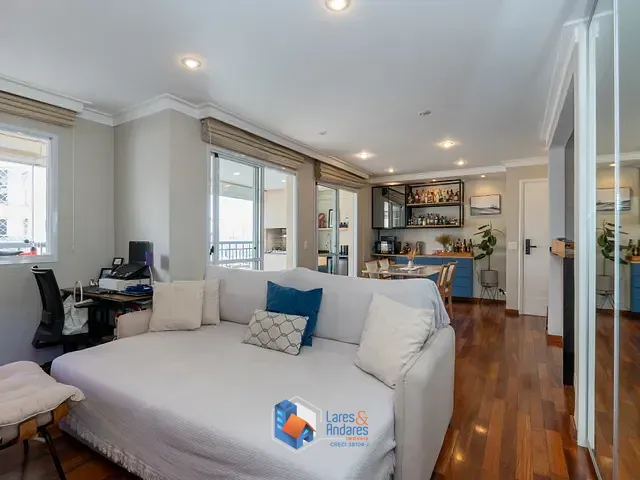 Apartamento com 94m² 2 quartos e 2 banheiros, à venda, no bairro Brooklin em São Paulo