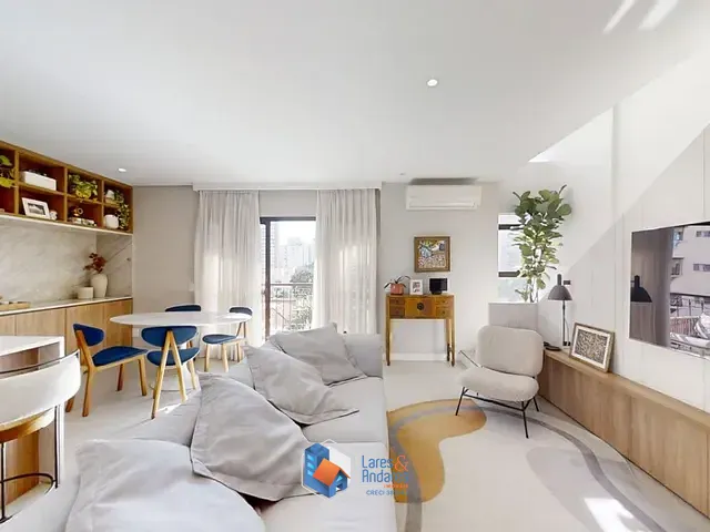 Apartamento com 94m² 2 quartos e 3 banheiros, à venda, no bairro Moema em São Paulo