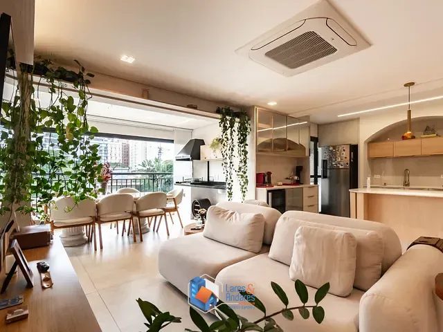 Apartamento com 130m² 2 quartos e 3 banheiros, à venda, no bairro Brooklin em São Paulo