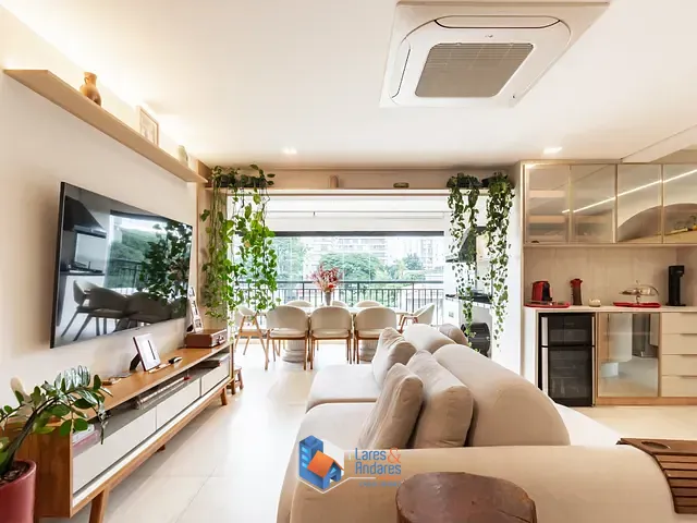 Apartamento com 130m² 2 quartos e 3 banheiros, à venda, no bairro Brooklin em São Paulo
