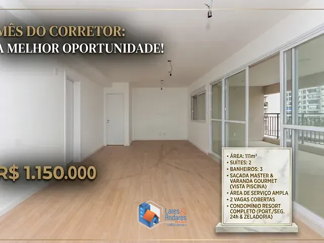 Apartamento com 111m² 2 quartos e 3 banheiros, à venda, no bairro Brás em São Paulo