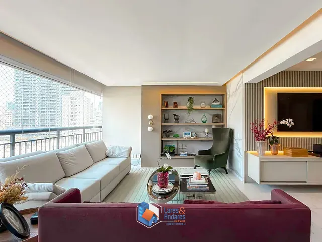 Apartamento com 213m² 3 quartos e 4 banheiros, à venda, no bairro Brooklin em São Paulo