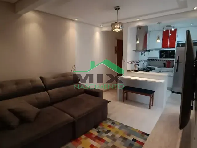 Apartamento com 50m² 2 quartos e 1 banheiro, à venda, no bairro Vila Palmares em Santo André