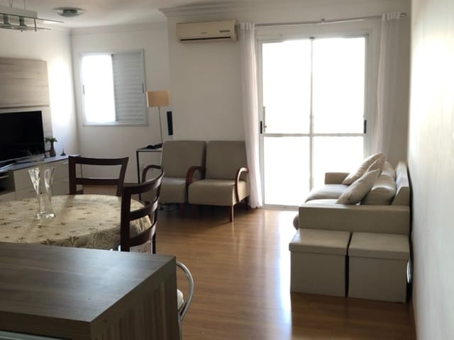 Foto do Apartamento - Lindo apto Mobiliado, 73m2 - Planta 03 Dts, Sala ampliada, ficando 02 Dts 01 Suite, 02 Vagas | Paulista Imóveis