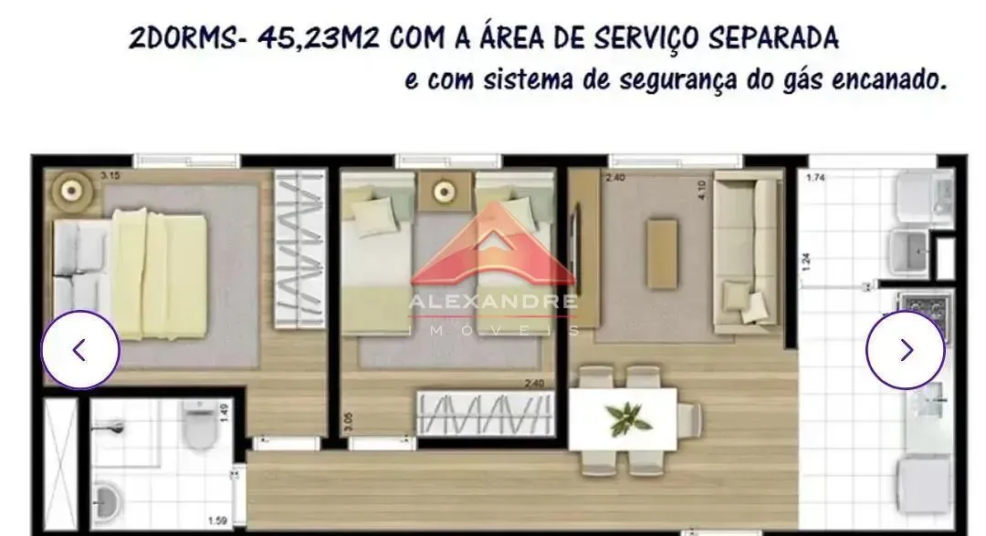 Apartamento, 2 quartos, 45 m² - Foto 18