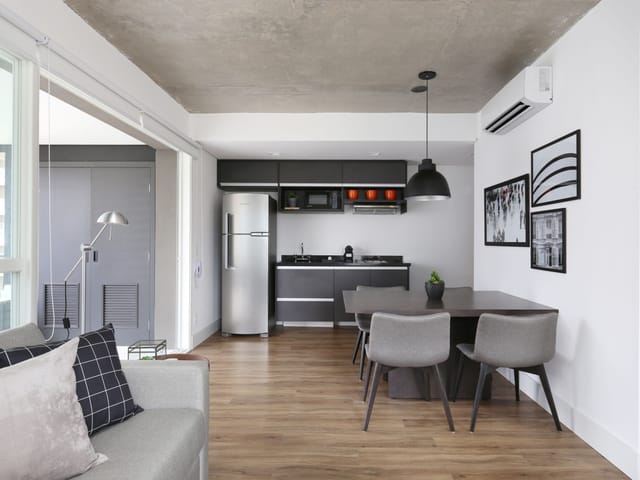 Foto do Apartamento - Apartamento para locação com 62m², MOBILIADO, Moderno com Lazer Completo NA Cidade Monções, São Paulo, SP | Paulista Imóveis