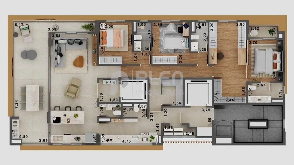 Apartamento de 3 quartos à venda em Jardim Leonor Mendes de Barros, São Paulo