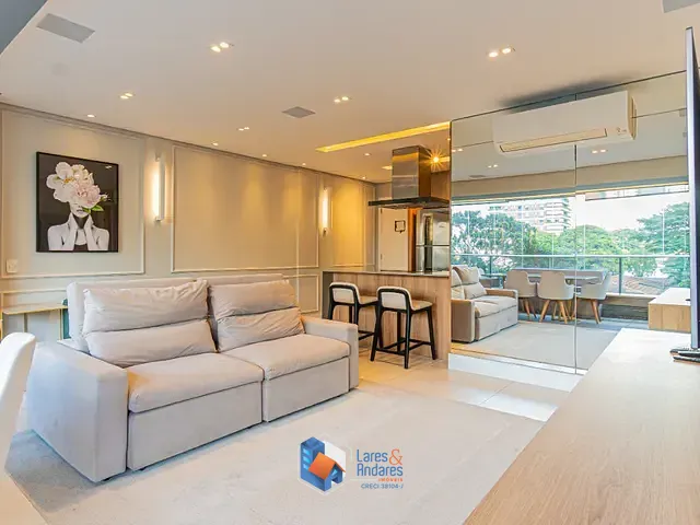 Apartamento com 85m² 2 quartos e 3 banheiros, à venda, no bairro Brooklin Paulista em São Paulo