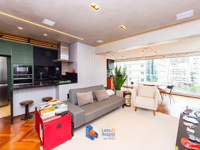 Apartamento com 95m² 2 quartos e 3 banheiros, à venda, no bairro Indianópolis em São Paulo