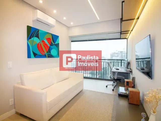Apartamento com 33m² 1 quarto e 1 banheiro, à venda ou para alugar, no bairro Santo Amaro em São Paulo