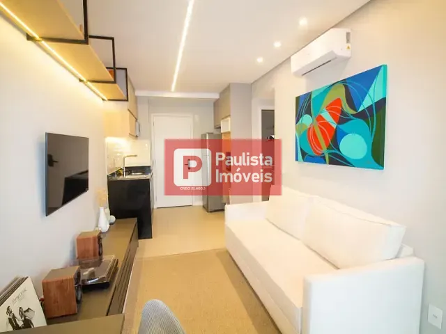 Apartamento com 33m² 1 quarto e 1 banheiro, à venda ou para alugar, no bairro Santo Amaro em São Paulo