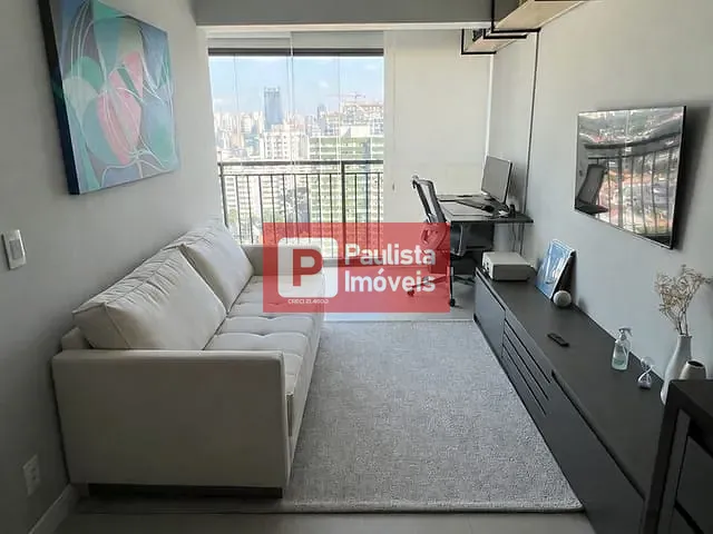 Apartamento com 33m² 1 quarto e 1 banheiro, à venda ou para alugar, no bairro Santo Amaro em São Paulo