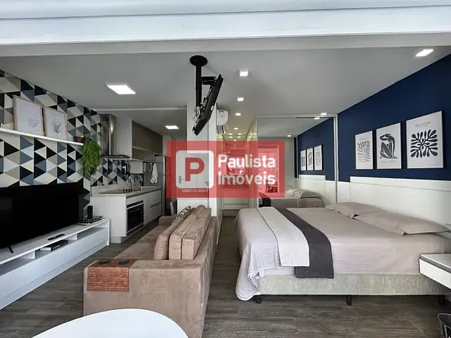 Apartamento com 36m² 1 quarto e 1 banheiro, à venda, no bairro Brooklin Paulista em São Paulo